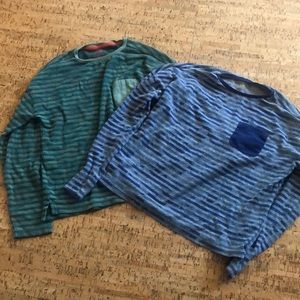 (2) Mini Boden Shirts (size 13-14) run slightly small